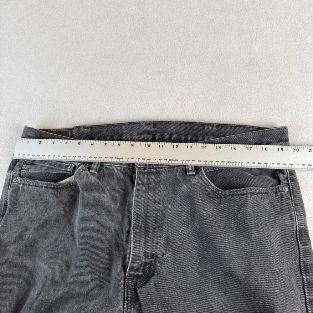 Levis 505 Regular Fit Jeans Mens Faded Black Straight Leg Denim 00505-0260